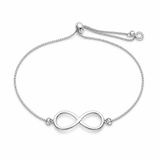 PULSEIRA LISA SIMBOLO INFINITO COM CHAMBALA